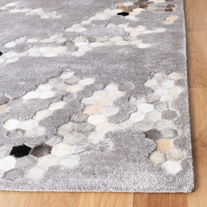 Orren Ellis Jarrell Hand Tufted Viscose Geometric Rug & Reviews Wayfair